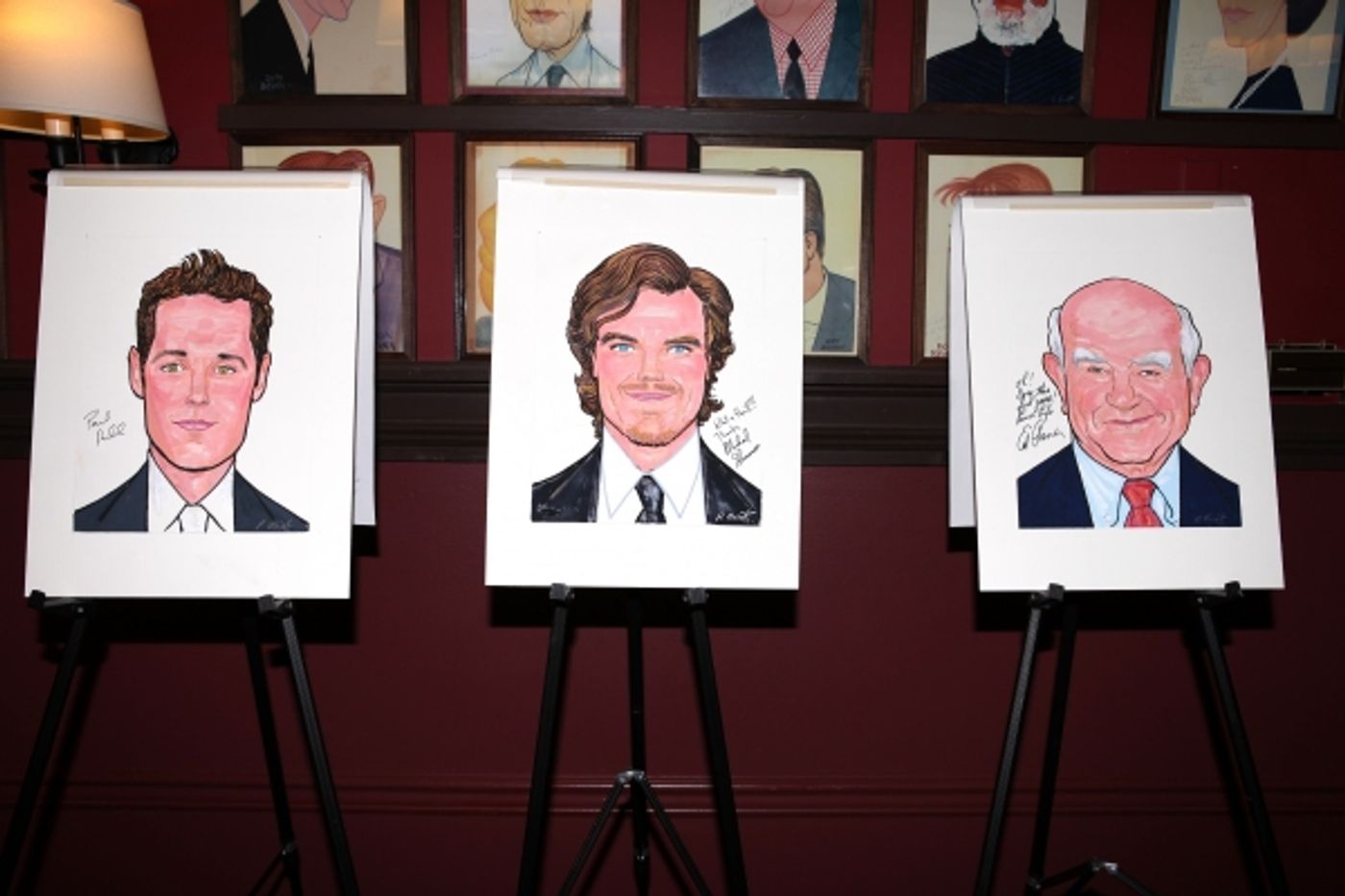 Photo Coverage: GRACE's Michael Shannon, Ed Asner and Paul Rudd Get Sardi's Caricatures! Photo Coverage: GRACE's Michael Shannon, Ed Asner and Paul Rudd Get Sardi's Caricatures! Image