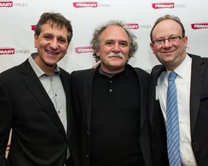 Playwright WILLY HOLTZMAN (center) with Primary Stages Managing Director ELLIOT FOX (left) and Artistic Director ANDREW LEYNSE
@ BroadwayWorld Playwright WILLY HOLTZMAN (center) with Primary Stages Managing Director ELLIOT FOX ( Photo