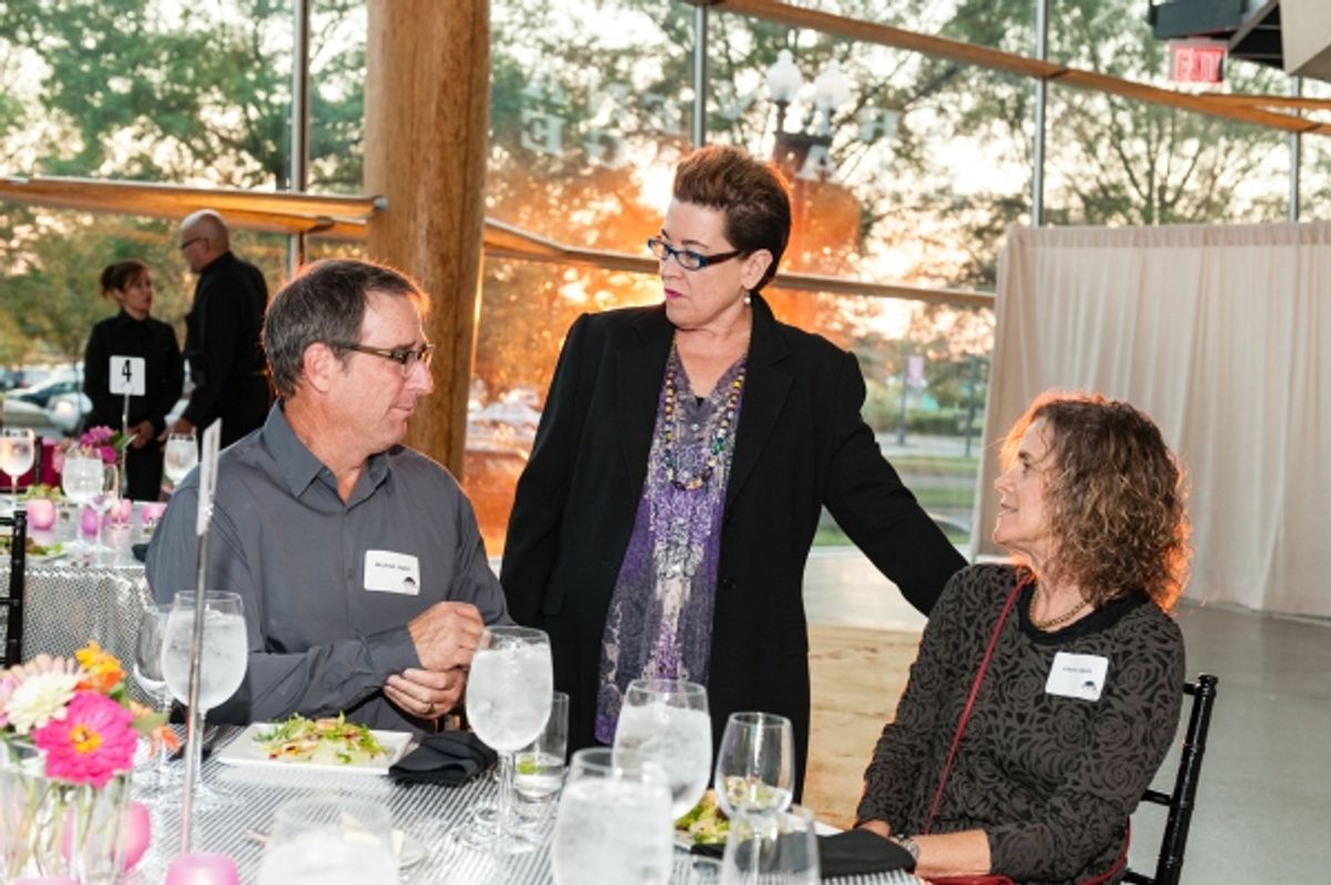 Arena Stage Artistic Director Molly Smith talks with Michael and Laura Joplin  at 