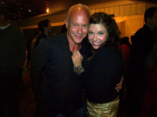 Playwright-director Randy Johnson and Mary Bridget Davies, who plays Janis Joplin Photo