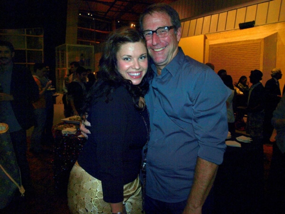 Mary Bridget Davies, who plays Janis Joplin, and Michael Joplin at 