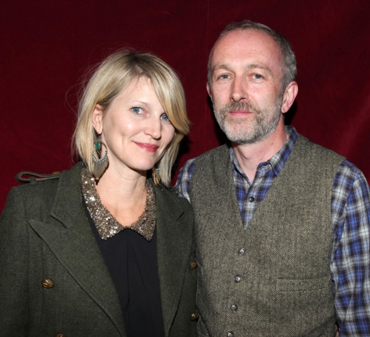 Playwright Owen Dunne and his wife at 