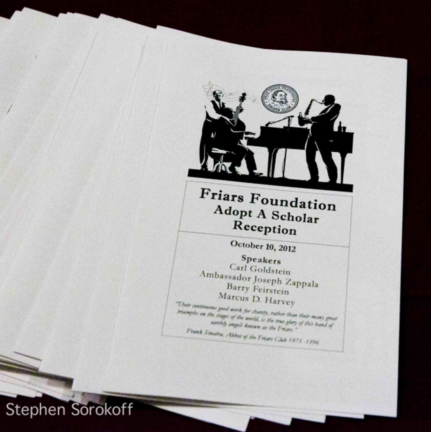 Photo Coverage: Friars Foundation's ADOPT A SCHOLAR Reception  Image