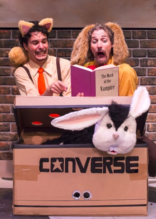  Chester (Braden Hunt) and Harold (Stephen Hurst) read about the new rabbit Bunnicula Photo