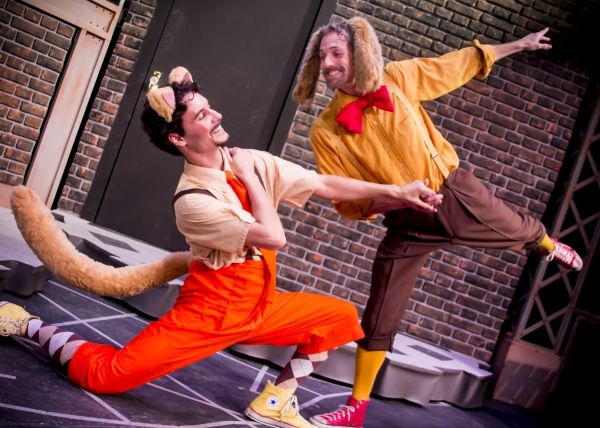 Chester (Braden Hunt) and Harold (Stephen Hurst) sing and dance about the joys of bei Photo