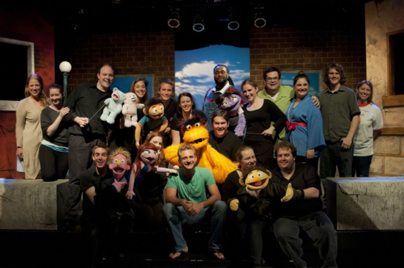 Photo Flash: Red Branch Theatre's AVENUE Q Cast Gets Surprise Visit from Show's Composer Jeff Marx  Image