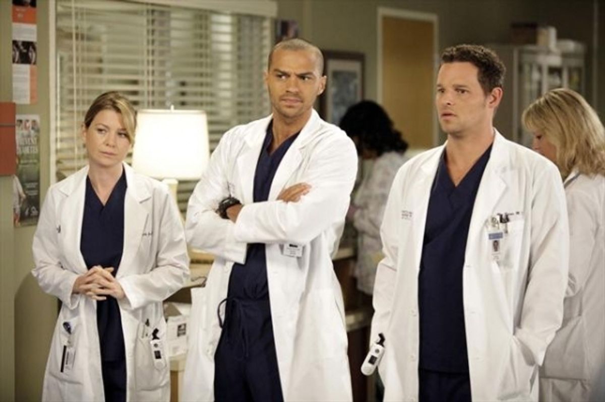 ELLEN POMPEO, JESSE WILLIAMS, JUSTIN CHAMBERS    at 