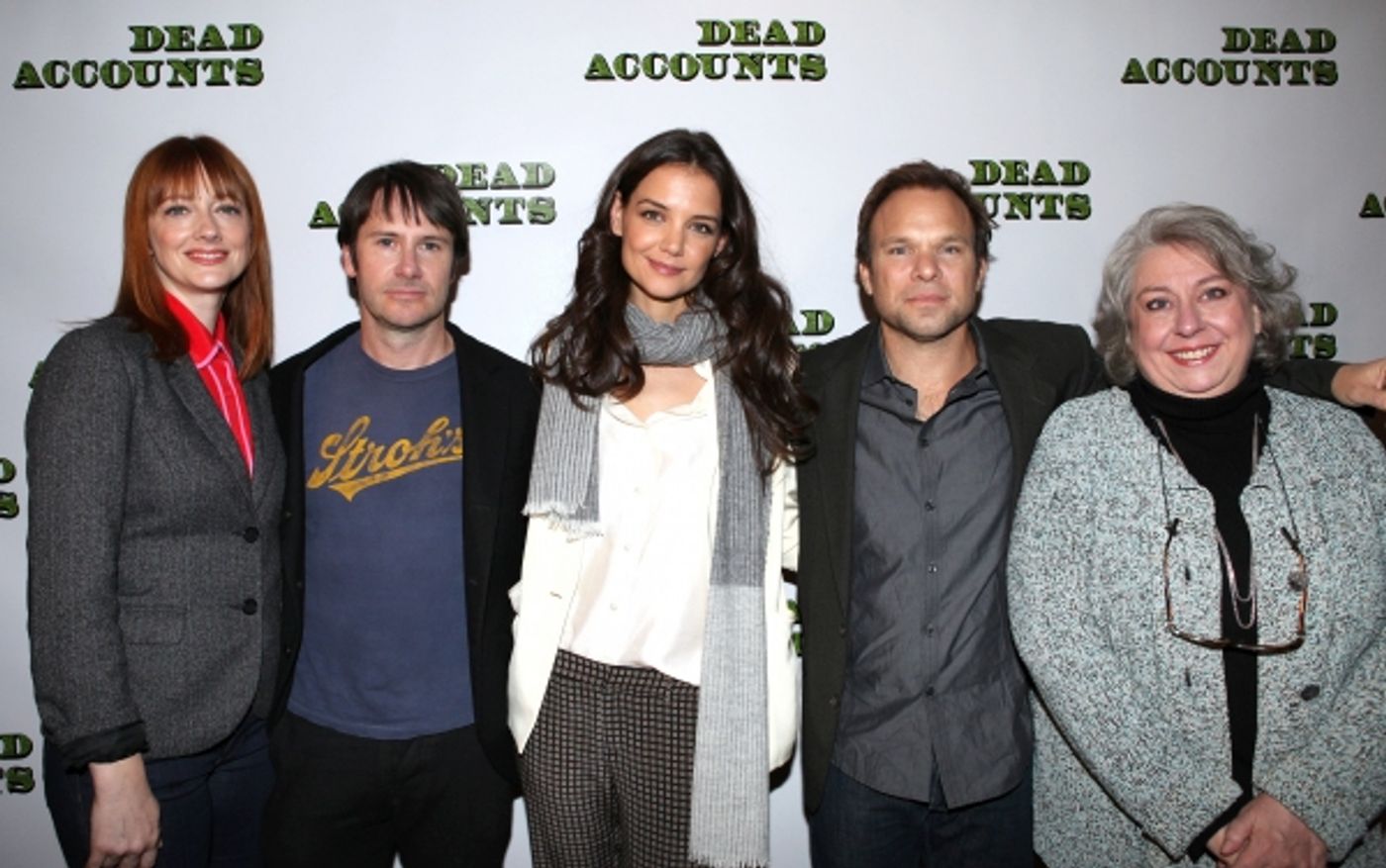 Photo Coverage: Norbert Leo Butz, Katie Holmes and DEAD ACCOUNTS Cast Meet the Press!  Image