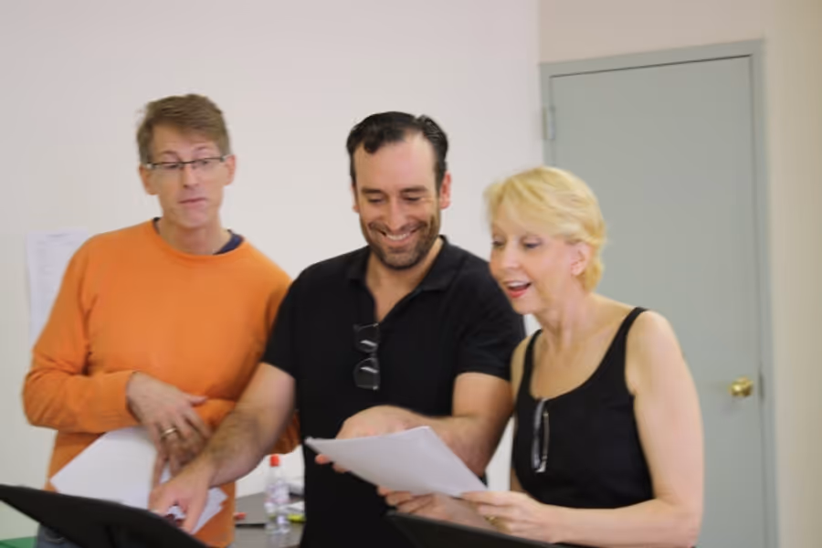 Photo Flash: Liz Larsen, KT Sullivan, Chris Hoch & More in Rehearsal for UnsungMusicalsCo.'s AT HOME ABROAD Image