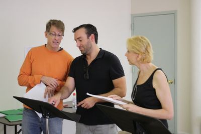 Dick Scanlan, Chris Hock and Julie Halston Photo