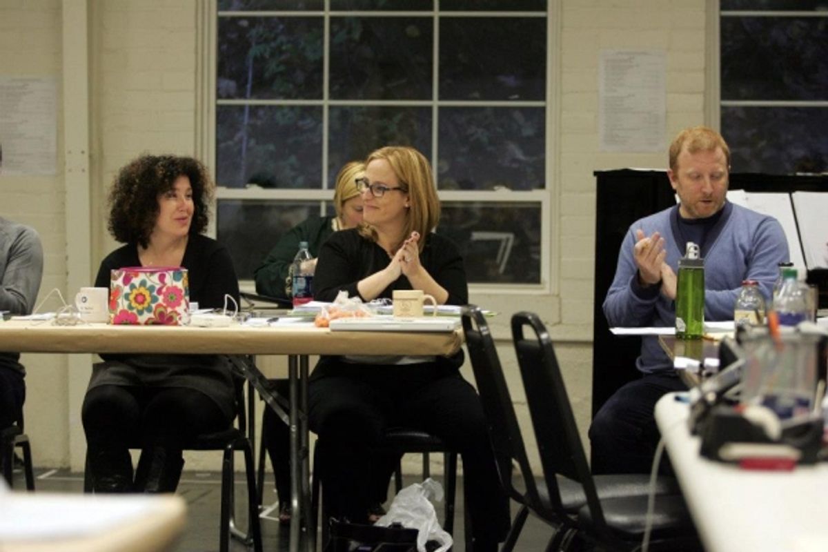 Marcy Heisler, Zina Goldrich and Hunter Bell at 