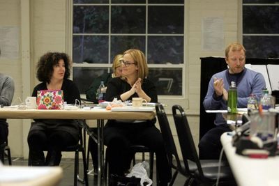 Marcy Heisler, Zina Goldrich and Hunter Bell Photo