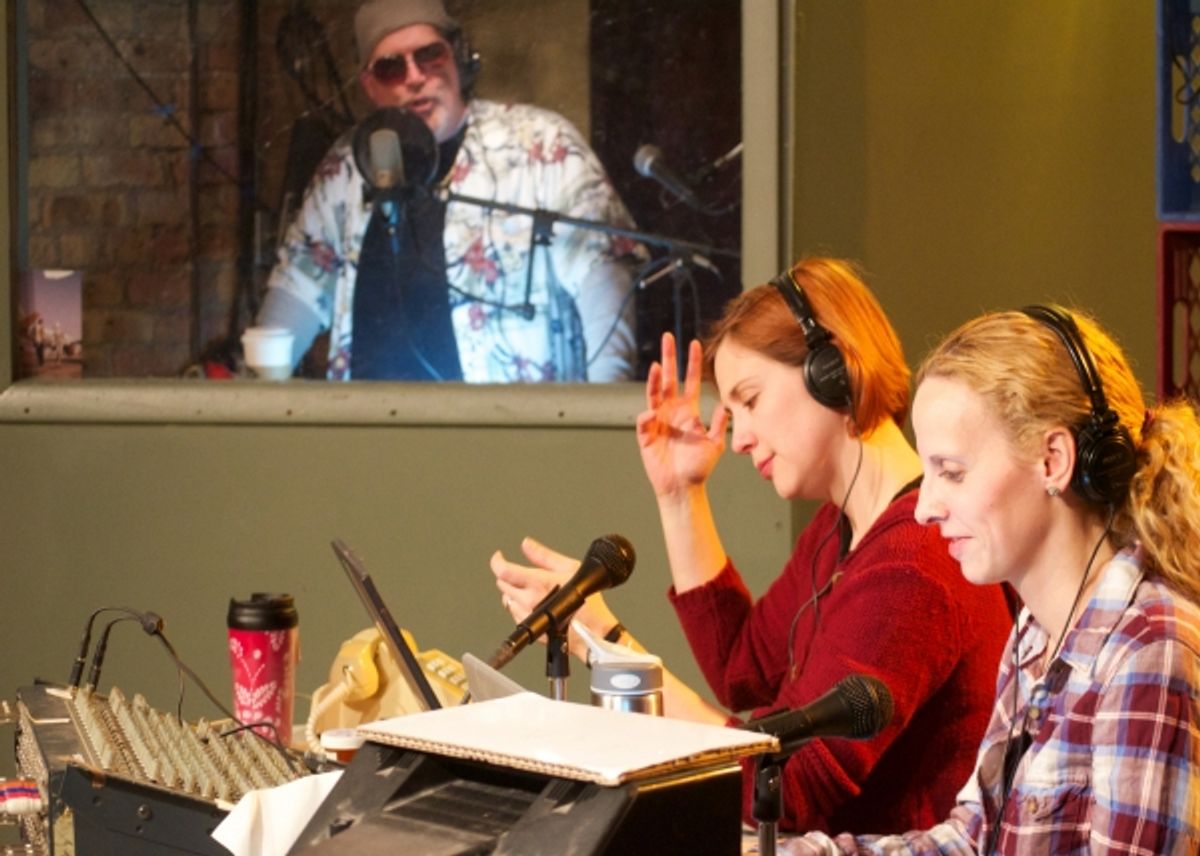 Jamie Vann (Mazzy), Nikki Klix (Laurel Ann) and Elizabeth Dowling (Sydney Briar)  at 