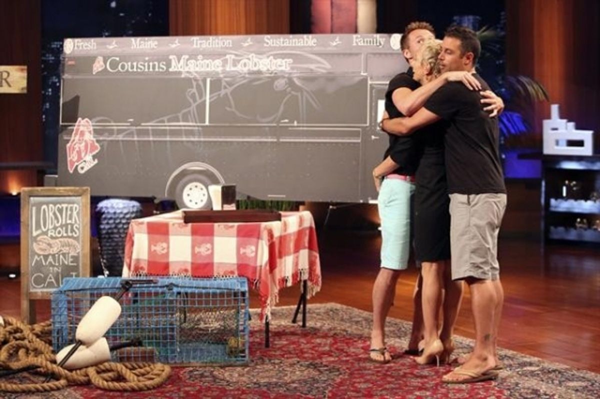 JIM TSELIKINS, BARBARA CORCORAN, SABIN LOMAC (COUSIN'S MAINE LOBSTER)    at 