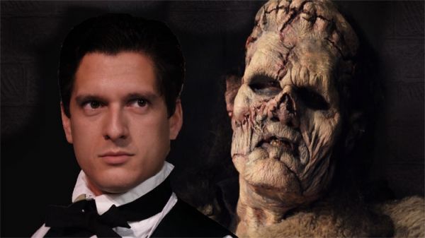 Louis Crespo as Victor Frankenstein and Michael Raabe as The Creature. Photo