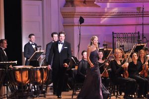 Kelli O'Hara, Paulo Szot, Aaron Lazar and Steven Reineke Photo