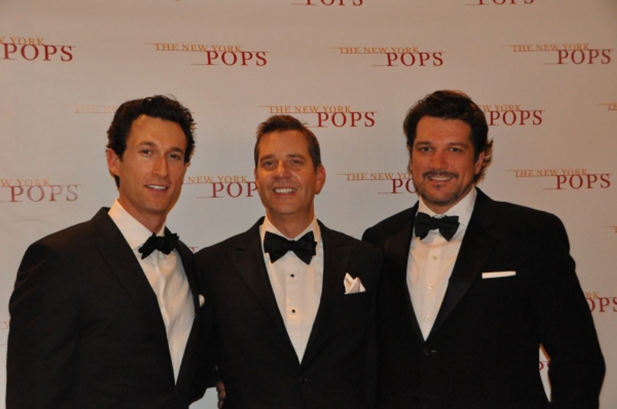 Aaron lazar, Steven Reineke and Paulo Szot 
 at 