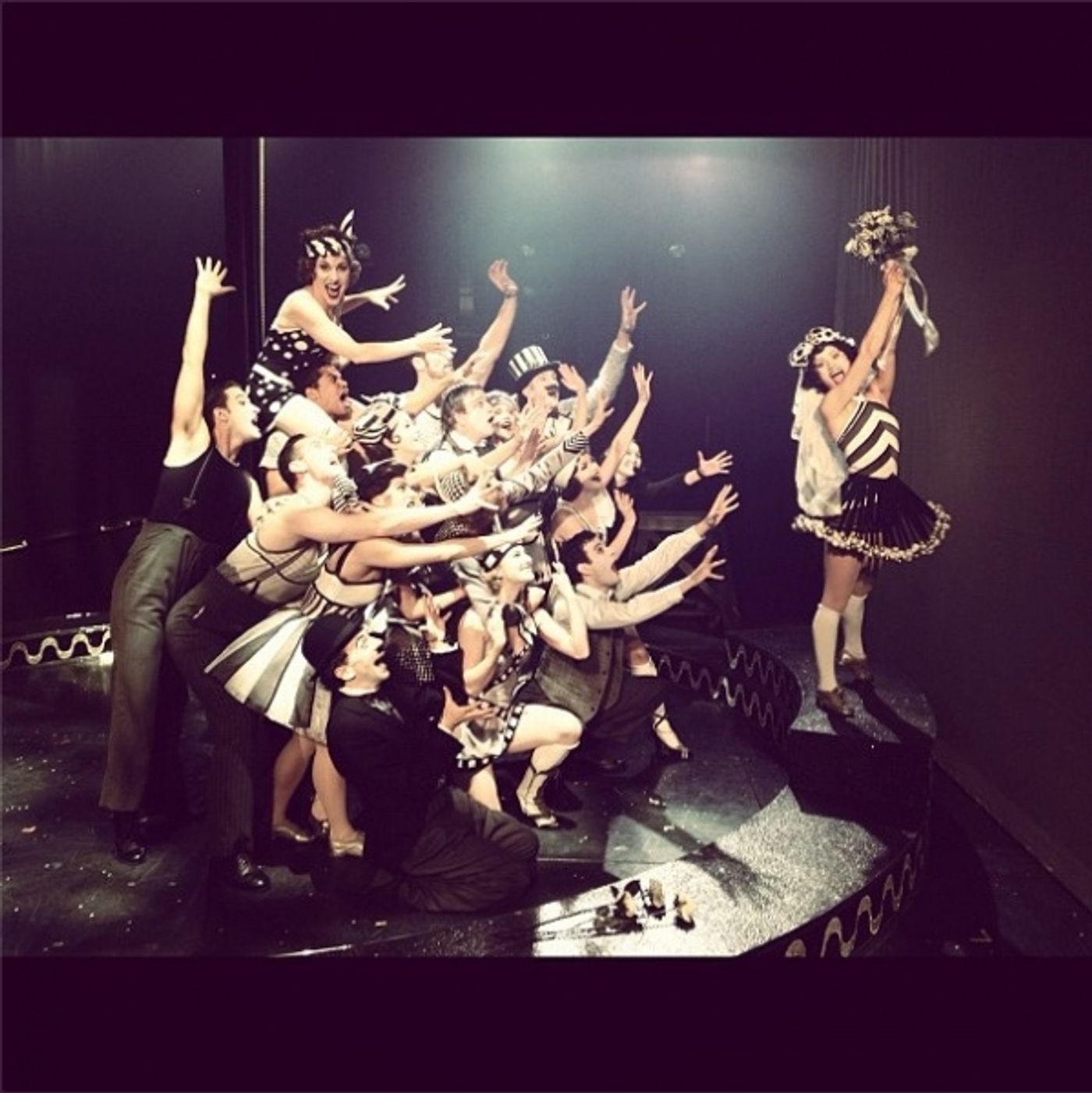 Photo Flash: Saturday Intermission Pics, Oct 13 - EVITA Mustaches, ONCE Pumpkins and More!  Image