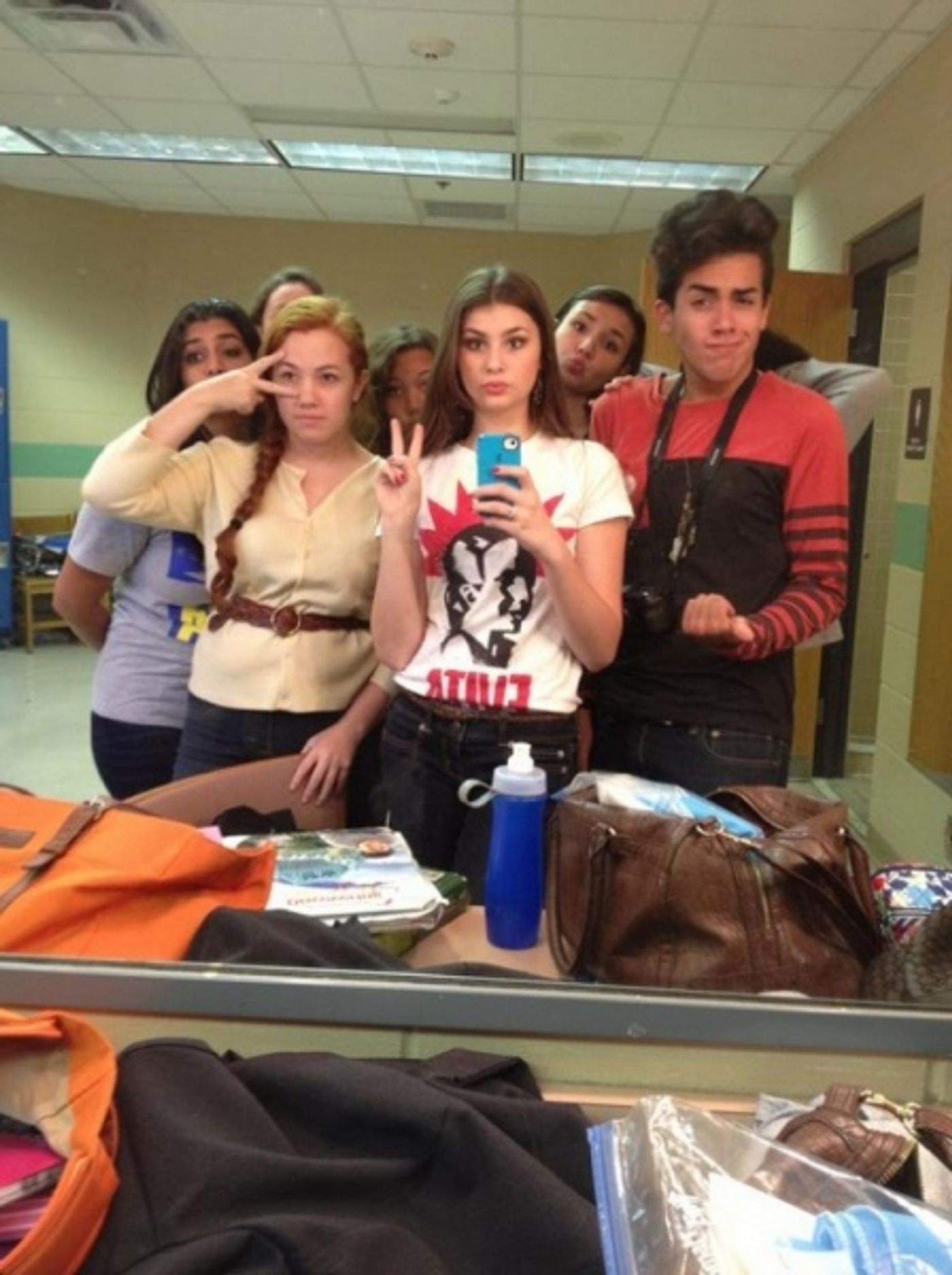 Photo Flash: Saturday Intermission Pics, Oct 13 - EVITA Mustaches, ONCE Pumpkins and More!  Image