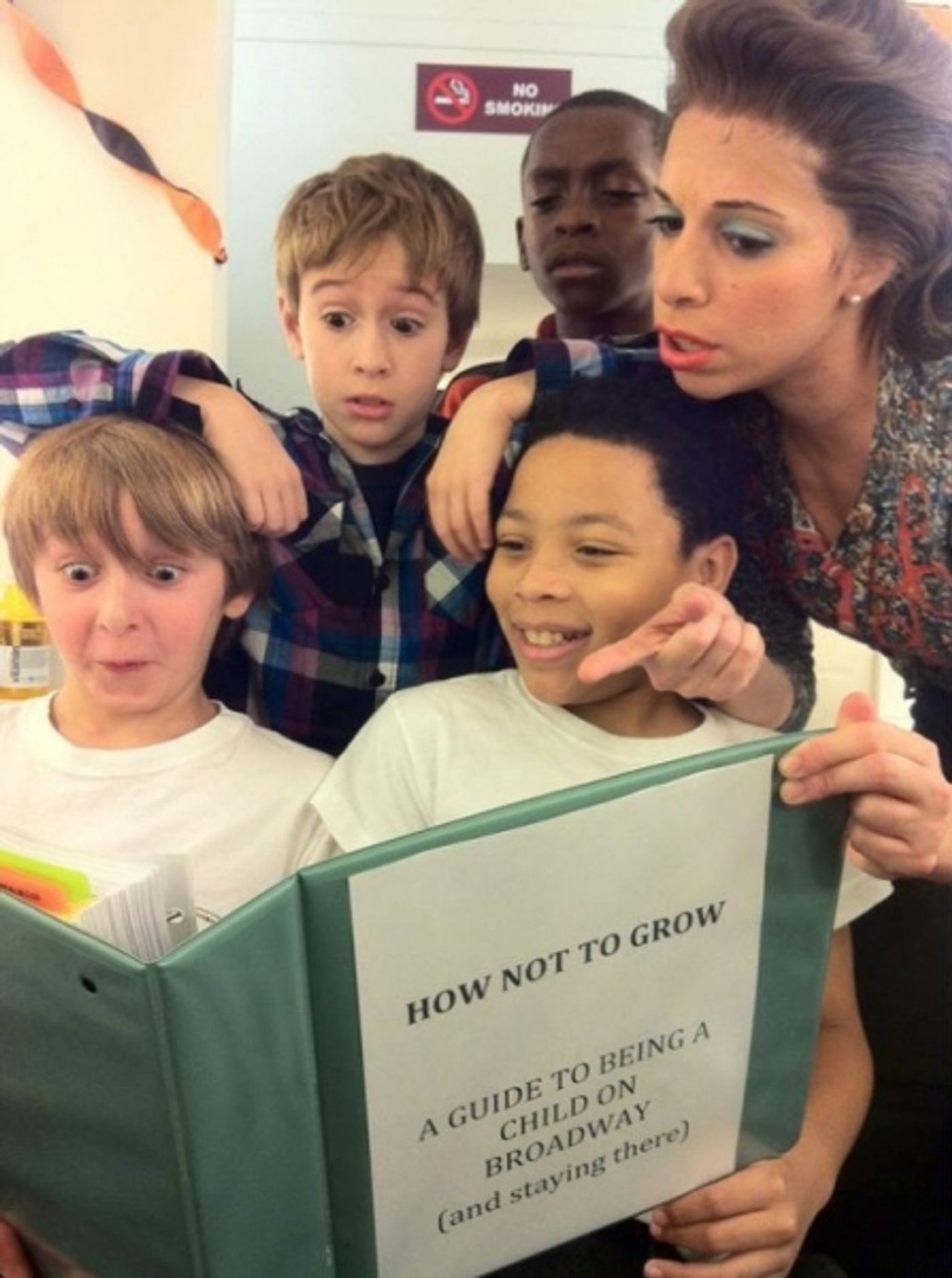 Photo Flash: Saturday Intermission Pics, Oct 13 - EVITA Mustaches, ONCE Pumpkins and More!  Image