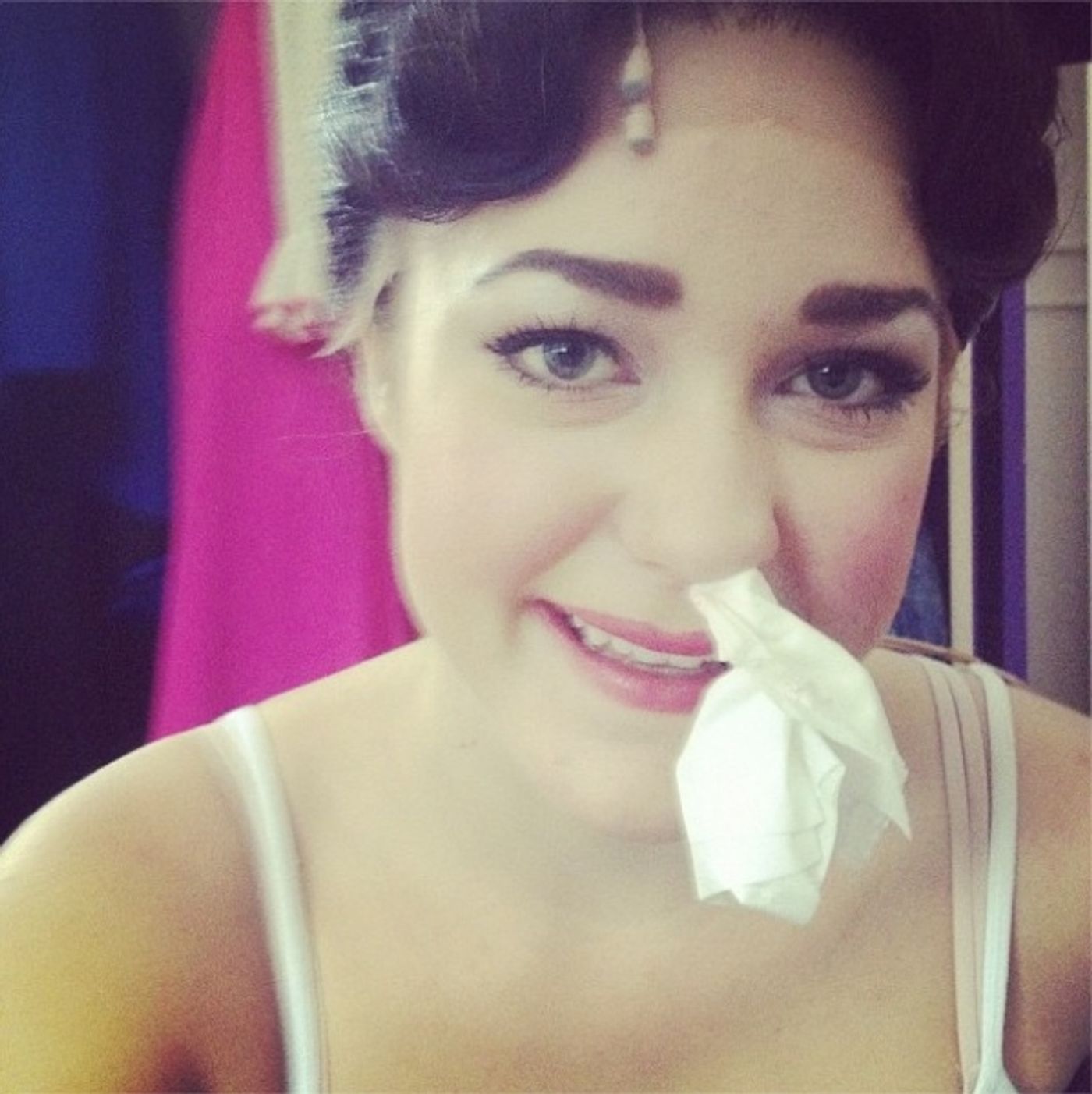 Photo Flash: Saturday Intermission Pics, Oct 13 - EVITA Mustaches, ONCE Pumpkins and More!  Image