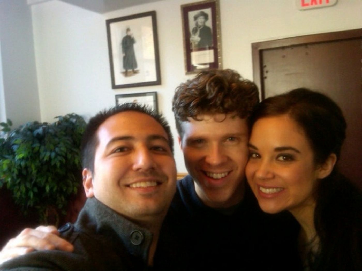 Photo Flash: Saturday Intermission Pics, Oct 13 - EVITA Mustaches, ONCE Pumpkins and More!  Image