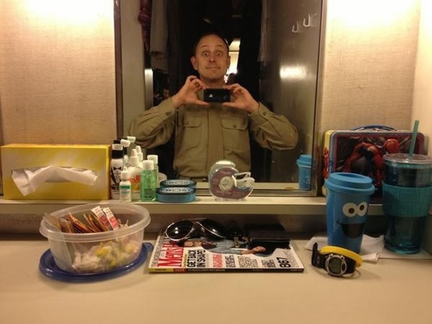 Photo Flash: Saturday Intermission Pics, Oct 13 - EVITA Mustaches, ONCE Pumpkins and More!  Image