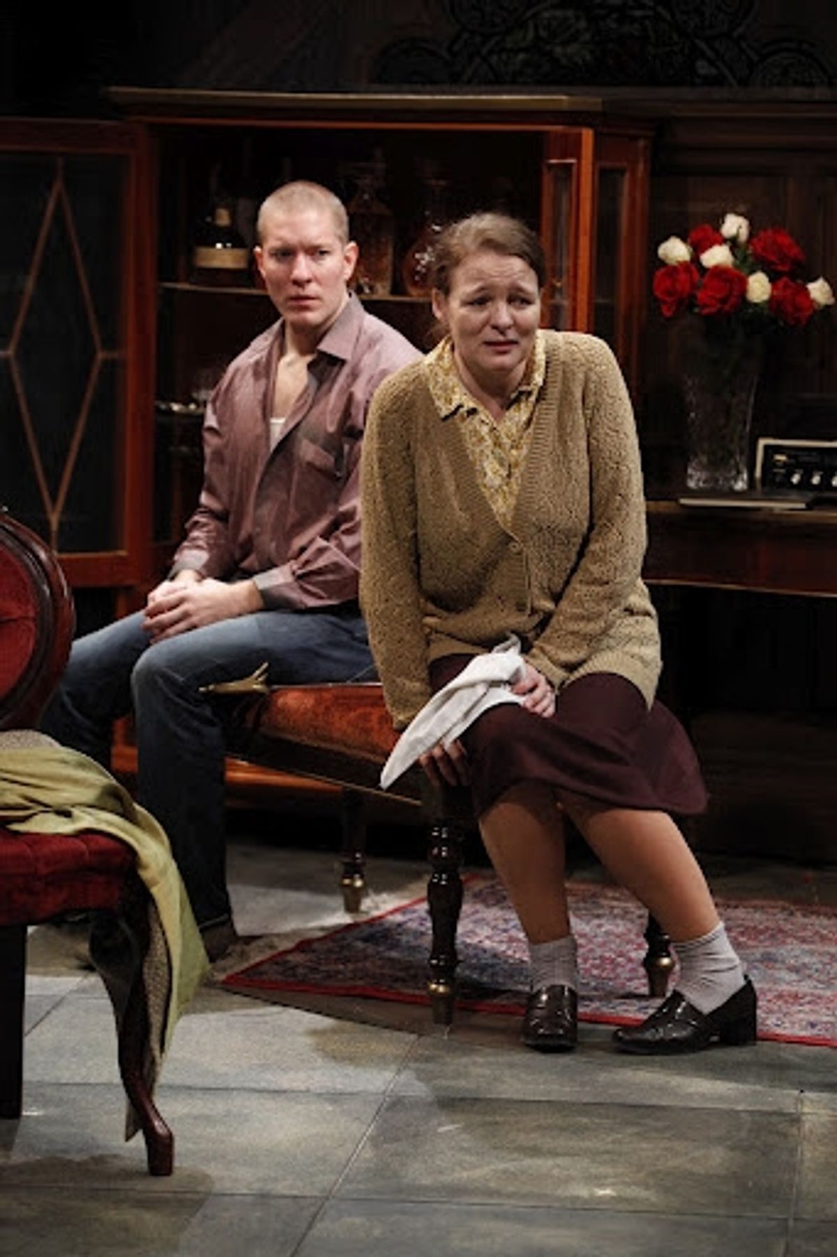  Joseph Sikora (as Skinner. left) and Cara Seymour (as Lily, right) at 