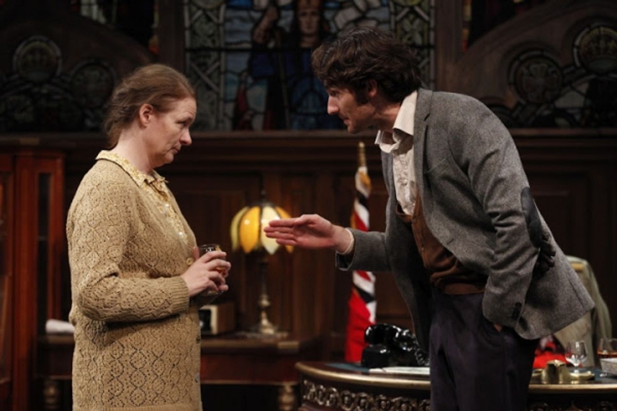 Cara Seymour (as Lily, left) and James Russell (as Michael, right) at 