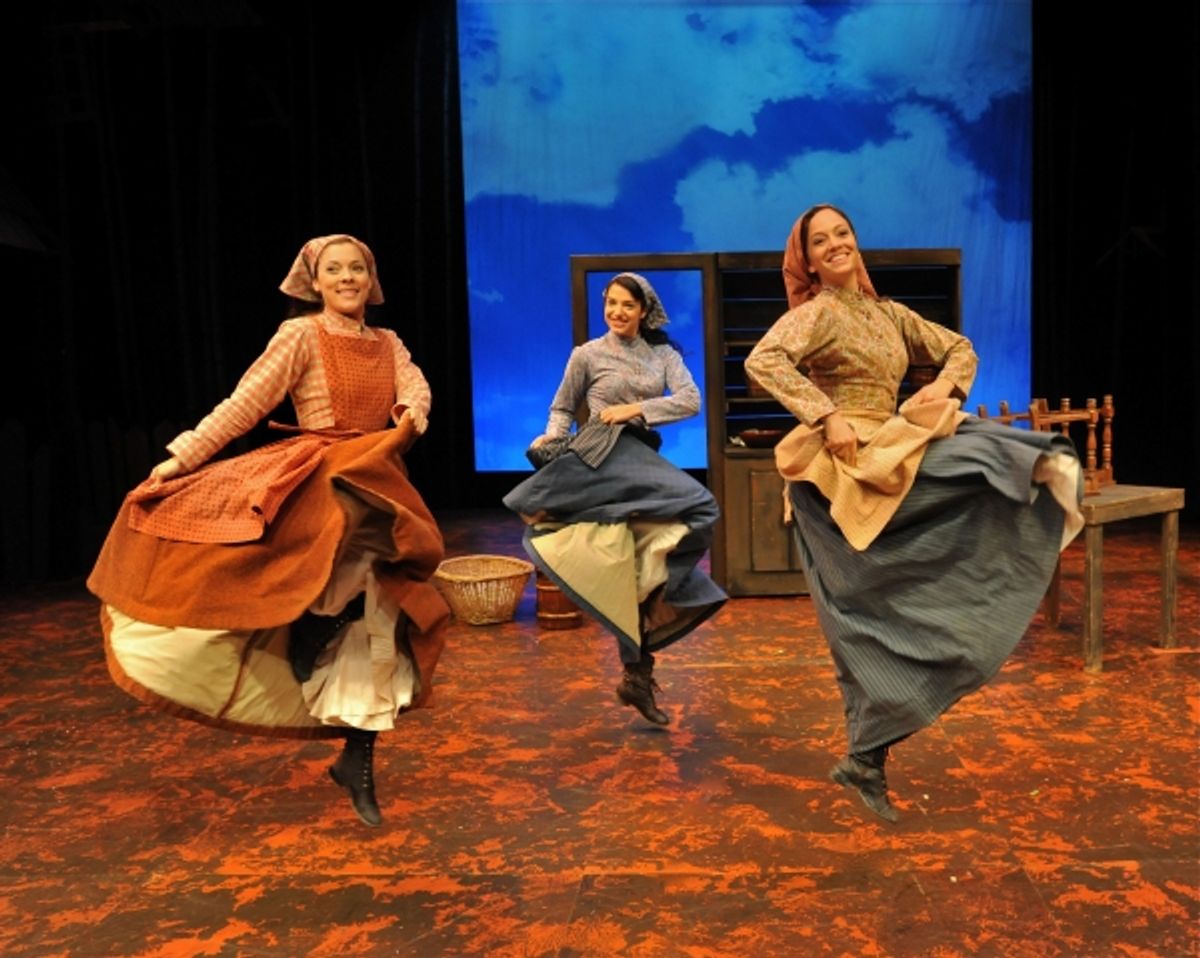 Dana Glaus (Chava), Sarah Rolleston (Hodel) and Rachel Prather (Tzeitel) Perform 'Matchmaker'.
 at 