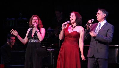 Christiane Noll, Robert Cuccioli and Linda Eder with Billy Jay Stein (at Piano)  Photo