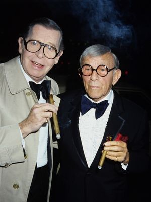 Milton Berle and George Burns in 1982. @ BroadwayWorld Milton Berle and George Burns in 1982. Photo