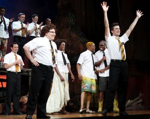 Jared Gertner, Gavin Creel and cast welcome and thank the audience for attending the benefit performance
@ BroadwayWorld Jared Gertner, Gavin Creel and cast welcome and thank the audience for attending the Photo