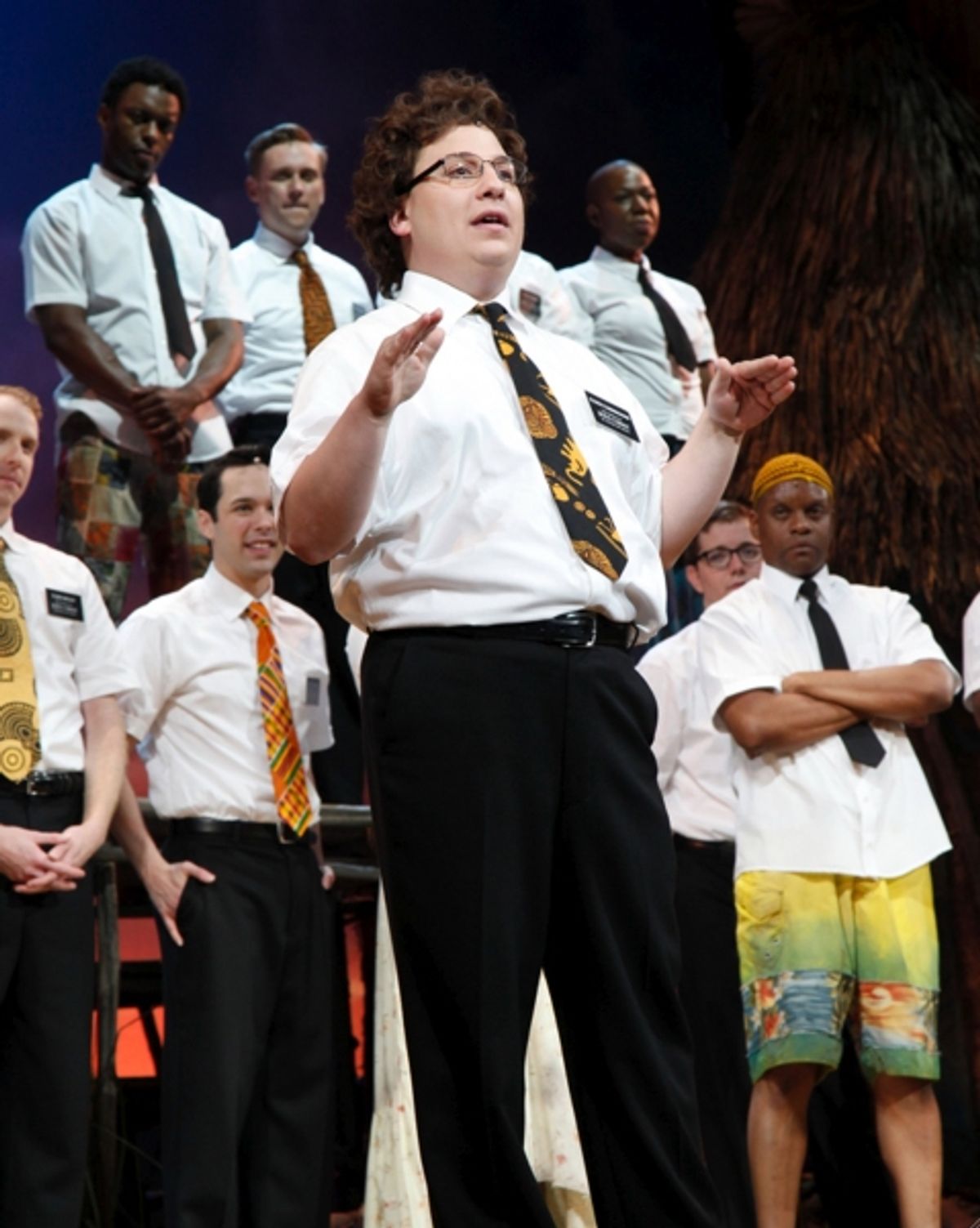 Jared Gertner shares stories about The Actors Fund with the audience at 