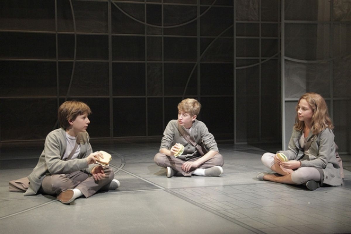 Gabe Koskinen-Sansone (Asher), Jackson Garske (Jonas) and Isabel Sabbah (Fiona) at 