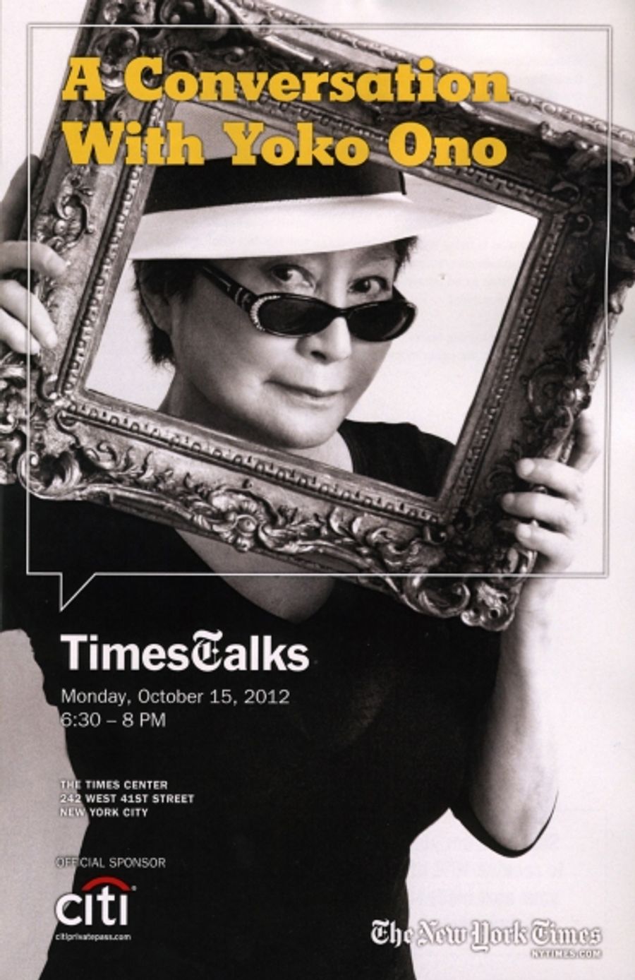Photo Coverage: Yoko Ono Visits TimesTalks Image