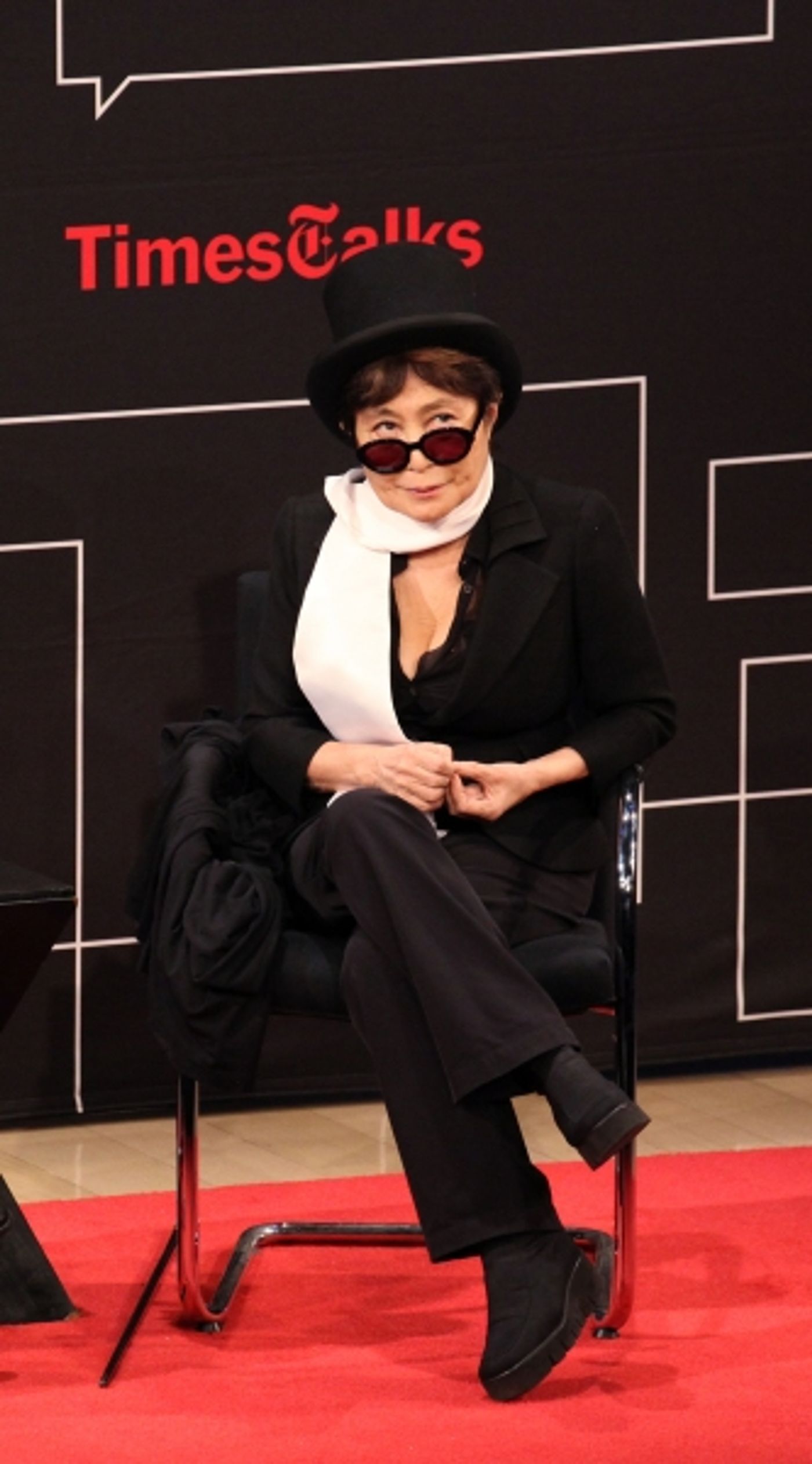 Photo Coverage: Yoko Ono Visits TimesTalks  Image