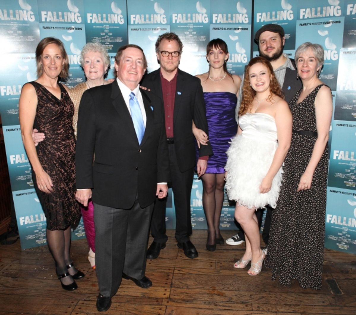 Director Lori Adams, Celia Howard, Producer Terry Schnuck, Daniel Pearce, Julia Murney, Jacey Powers, Daniel Everidge and Playwright Deanna Jent  at 