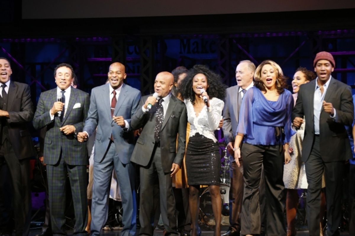 Berry Gordy and cast  at 