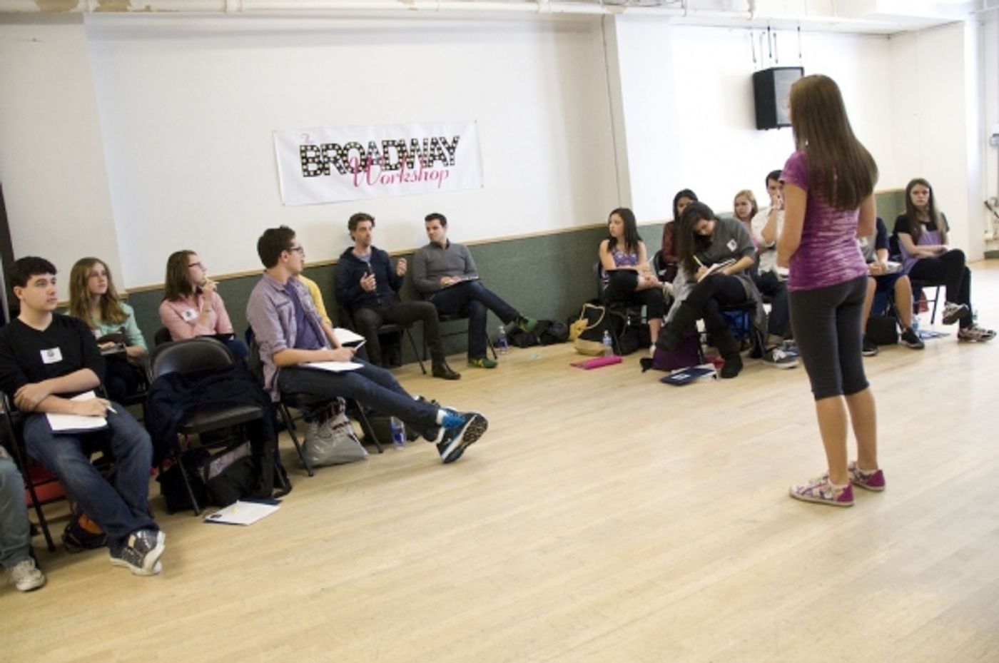 Photo Flash: Christian Borle Teaches Musical Theatre Master Class at Broadway Workshop  Image