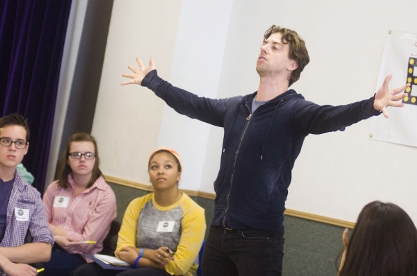 Photo Flash: Christian Borle Teaches Musical Theatre Master Class at Broadway Workshop  Image