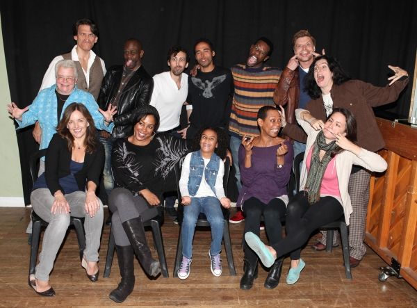 The Company Having Fun -  Front Row: Alice Ripley, De'adre Aziza, Sumaya Bouhbal, Kar Photo