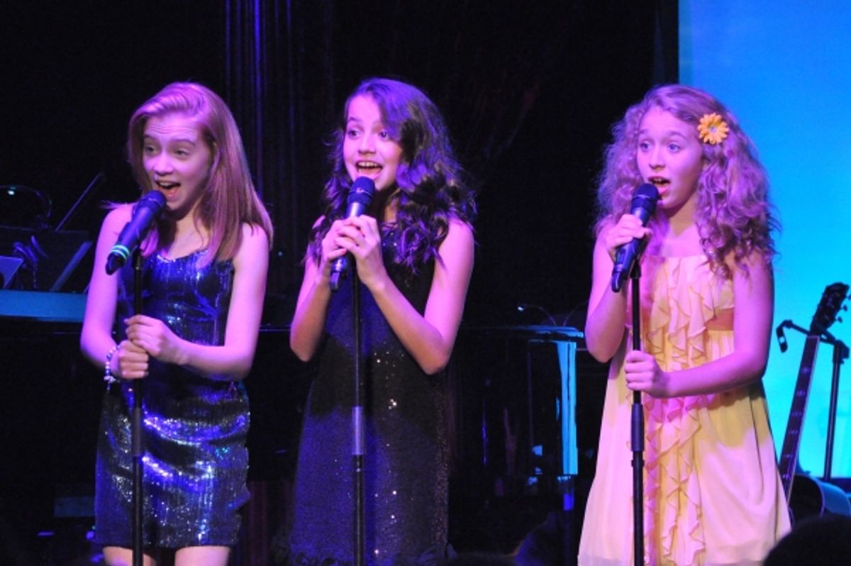 Lauren Weintraub, Isabela Moner and Tanner Tompkins at 