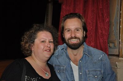 Nikki Lewis from London who pledged to PBS with Alfie Boe Photo