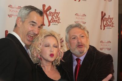 Jerry Mitchell, Cyndi Lauper and Harvey Fierstein Photo