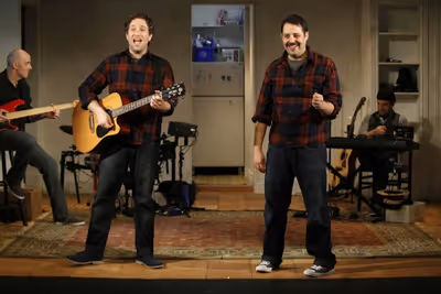 David Rossmer as Josh Cohen and Steve Rosen as Josh Cohen  Photo