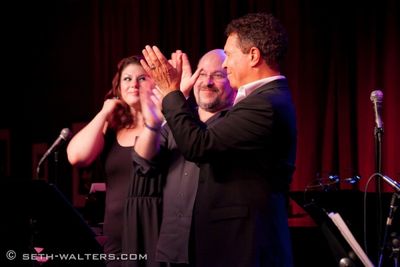 Jane Monheit, Frank Wildhorn and Clint Holmes Photo