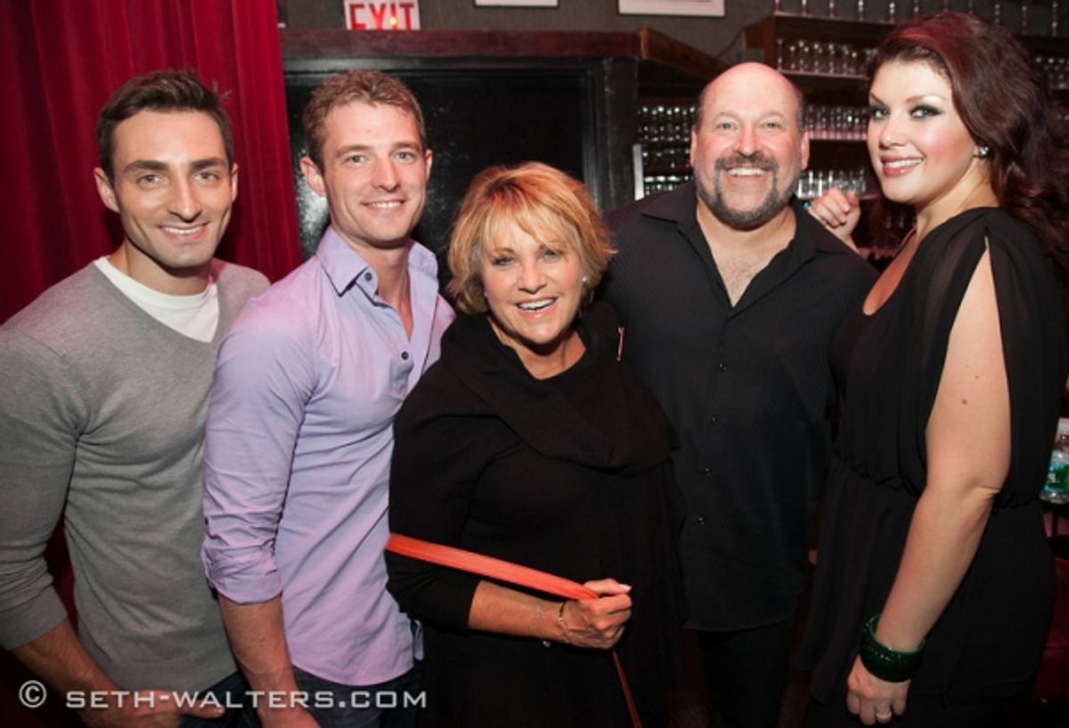 Scott Nevins, Zak Baldridge, Lorna Luft, Frank Wildhorn and Jane Monheit at 