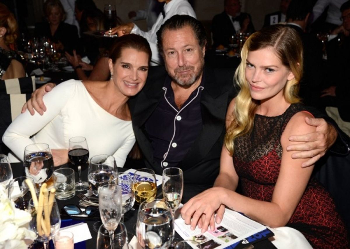  Brooke Shields, Julian Schnabel and May Anderson at 