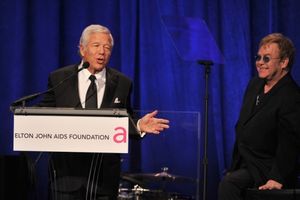 Honoree Robert Kraft and Sir Elton John  Photo